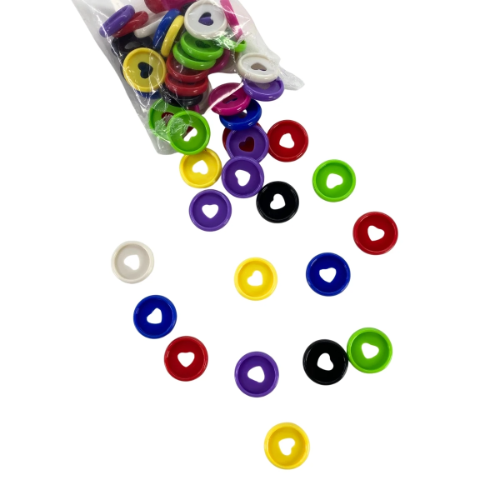 161540 DISCOS PARA CUADERNO INTELIGENTE COLORES 24MM X 50 UNIDADES ASB - Imagen 1