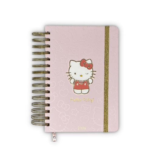 161646 AGENDA 14X20 DIA X PAGINA HELLO KITTY AÑO 2026 MOOVING - Imagen 1