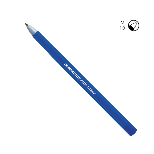 BOLIGRAFO OPACO 1.0 AZUL X UNIDAD COMPACTOR