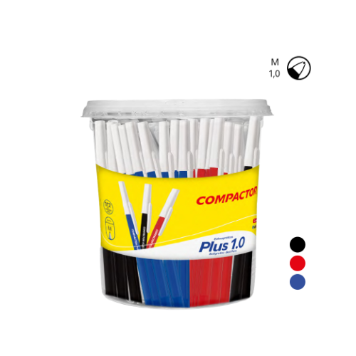 BOLIGRAFO OPACO 1.0 X UNIDAD (POTE X 112 UNIDADES) COMPACTOR PLUS