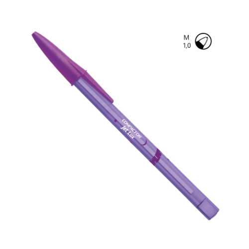 163141 BOLIGRAFO COLOR 1.0 VIOLETA X UNIDAD COMPACTOR - Imagen 1