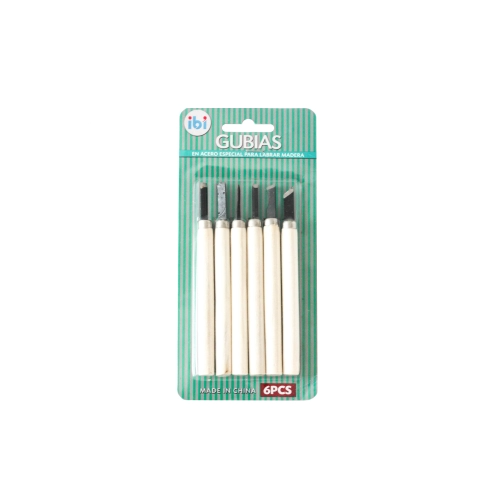 163222 GUBIAS SET X 6 PIEZAS IBI - Imagen 1