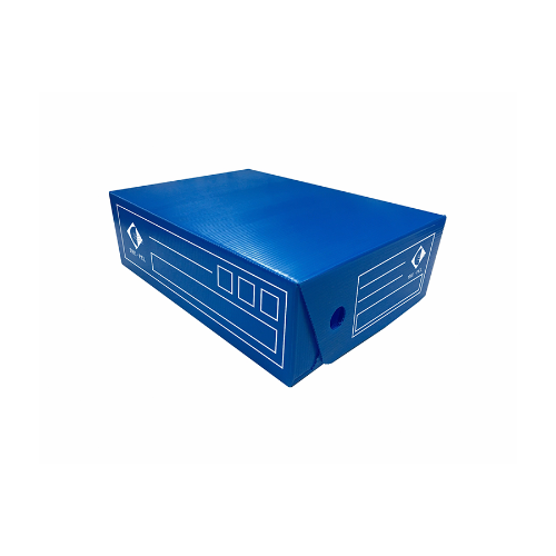 163836 CAJA ARCHIVO PLASTICA CORRUGADO EXTRA LEGAJO 12 AZUL CARTOPEL - Imagen 1