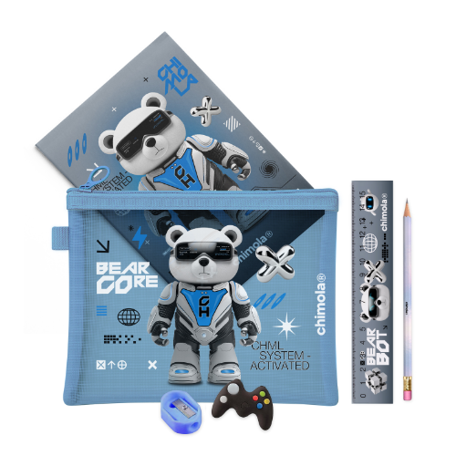 163945 SET ESCOLAR MESH MULTIUSO BEARBOT - Imagen 1