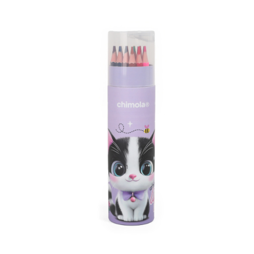 163958 LAPIZ COLOR X 24 UNIDADES LARGOS CON SACAPUNTAS CAT - Imagen 1