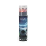 LAPIZ COLOR X 24 UNIDADES LARGOS CON SACAPUNTAS FUTBOL