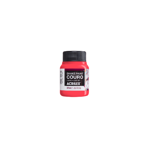 164276 PINTURA PARA CUERO X 37 ML ROJO FLUO ACRILEX - Imagen 1
