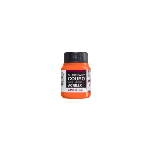 PINTURA PARA CUERO X 37 ML NARANJA FLUO ACRILEX