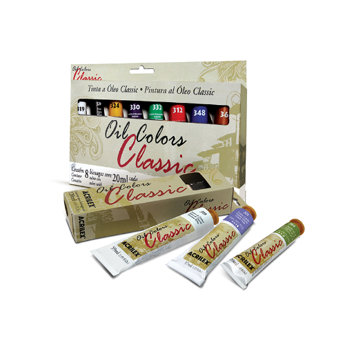 OLEOS CLASICOS X 20 ML ESTUCHE X 8 COLORES ACRILEX