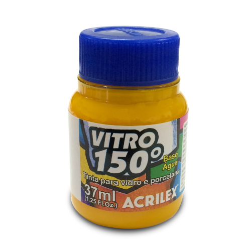 164322 PINTURA VITRO 150° X 37 ML AMARILLO ORO ACRILEX - Imagen 1