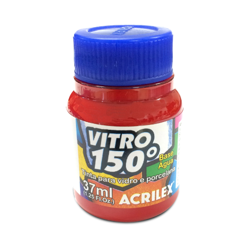 PINTURA VITRO 150° X 37 ML ROJO ESCARLATA ACRILEX