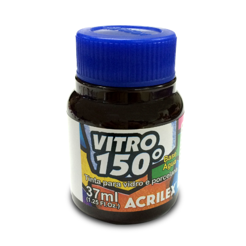 PINTURA VITRO 150° X 37 ML MARRON OSCURO ACRILEX