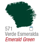 ACRILICO MATE X 60 ML VERDE ESMERALDA ACRILEX - Imagen 2