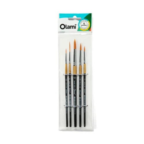 PINCEL ARTISTICO SET X 5 OLAMI