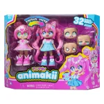 MUÑECA ANIMAKII 14 CM SCHOOL GIRL + MAGICAL GIRL