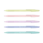 BOLIGRAFO STICK PASTEL 024 1.0 AZUL FLOW PACK X 5 FILGO - Imagen 2