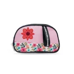 CARTUCHERA DOS CIERRES FLORES
