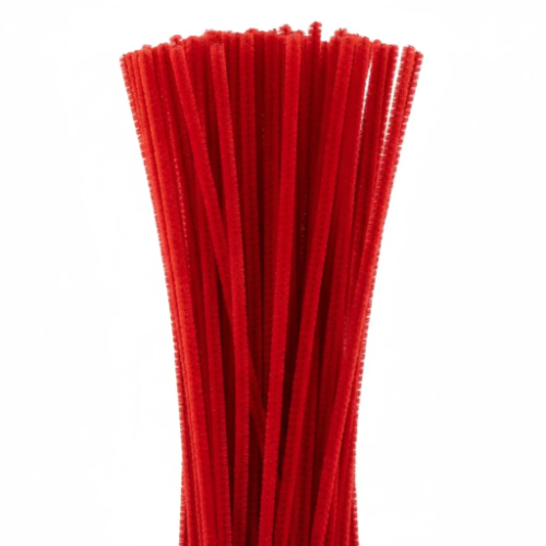 165487 LIMPIA PIPA OPACO ROJO PAQUETE X 100 UNIDADES ASB - Imagen 1