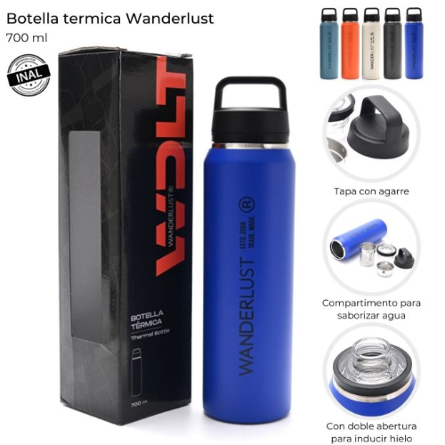 165811 BOTELLA TERMICA 700 ML ACTIVE COLORES SURTIDOS - Imagen 1