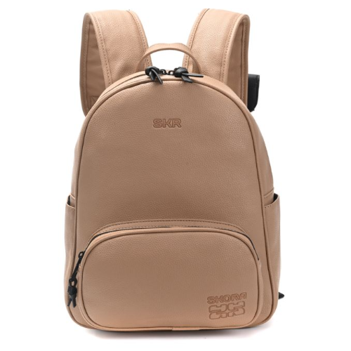 165823 MOCHILA GAONA CON POUCH BEIGE - Imagen 1