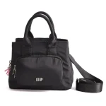 BANDOLERA NYLON TRIPLE COMPARTIMIENTO NEGRO - Imagen 3