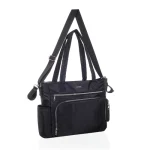 BOLSO MATERNAL CON CAMBIADOR NEGRO - Imagen 2