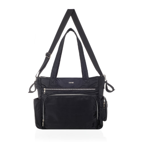 166027 BOLSO MATERNAL CON CAMBIADOR NEGRO - Imagen 1