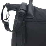 CARTERA CON CIERRE FRONTAL NEGRA - Imagen 4