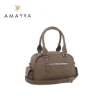 CARTERA CON BOLSILLOS FRONTALES MARRON CAFÉ - Imagen 2