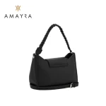 CARTERA DOBLE CORREA CON SOLAPA NEGRA - Imagen 2