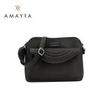 MORRAL CON BOLSILLO FRONTAL NEGRO