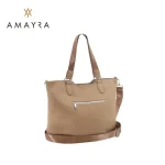 CARTERA DOBLE CORREA CAMEL - Imagen 2