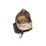 MOCHILA MANHATTAN GAMUZADA MARRON CHOCOLATE - Imagen 4