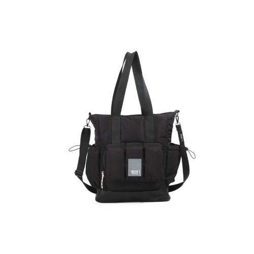 166422 BOLSO TOTE DANA MATELASSE NEGRO - Imagen 1