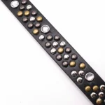 CINTO SHINE CON TACHAS NEGRO - Imagen 2