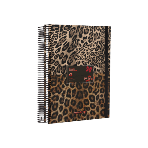 166703 CUADERNO 16X21 PREMIUM WILD X 96 HOJAS RAYADO -INFINITY BOOK FW - Imagen 1