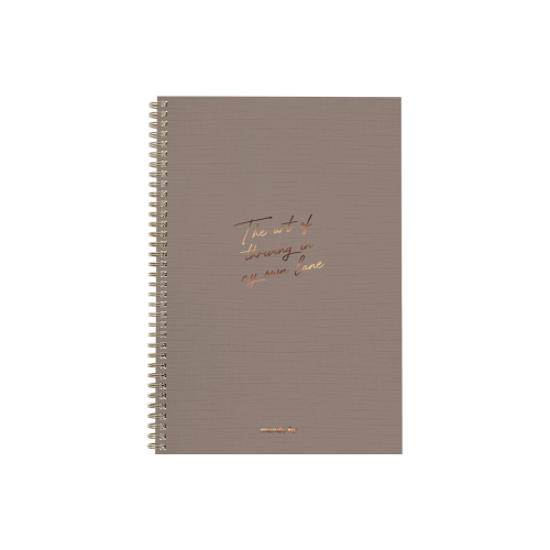 CUADERNO 21X29.7 SEMIRIGIDO COFFEE X 80 HOJAS RAYADO -INFINITY BOOK FW