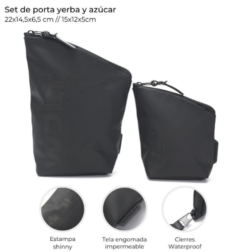 166879 SET PORTA YERBA Y AZUCAR NEGRO - Imagen 1