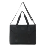 CARTERA TOTE BAG ENGOMADA CON PORTABOTELLA NEGRO - WANDERLUST 44118