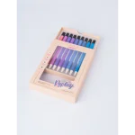 BOLIGRAFO BORRABLE COLORVERSE SET X 9 UNIDADES LAVENDER BLISS MALBEC  FW - Imagen 2