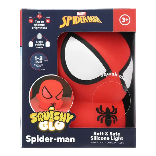 167692 LUZ SQUISHY GLO SPIDERMAN VULCANITA - Imagen 1