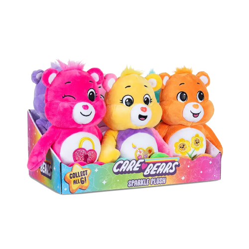 167693 PELUCHE OSITOS CARIÑOSITOS CON BRILLO 23 CM VULCANITA - Imagen 1