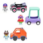 AUTO CON FIGURAS BLUEY 7.6 CM VULCANITA - Imagen 2
