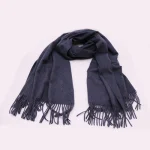 BUFANDA PASHMINA LEO AZUL LIMA - Imagen 4