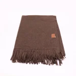 BUFANDA PASHMINA LEO MARRON LIMA