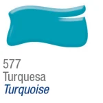 PINTURA VITRO 150° X 37 ML TURQUESA  ACRILEX - Imagen 2